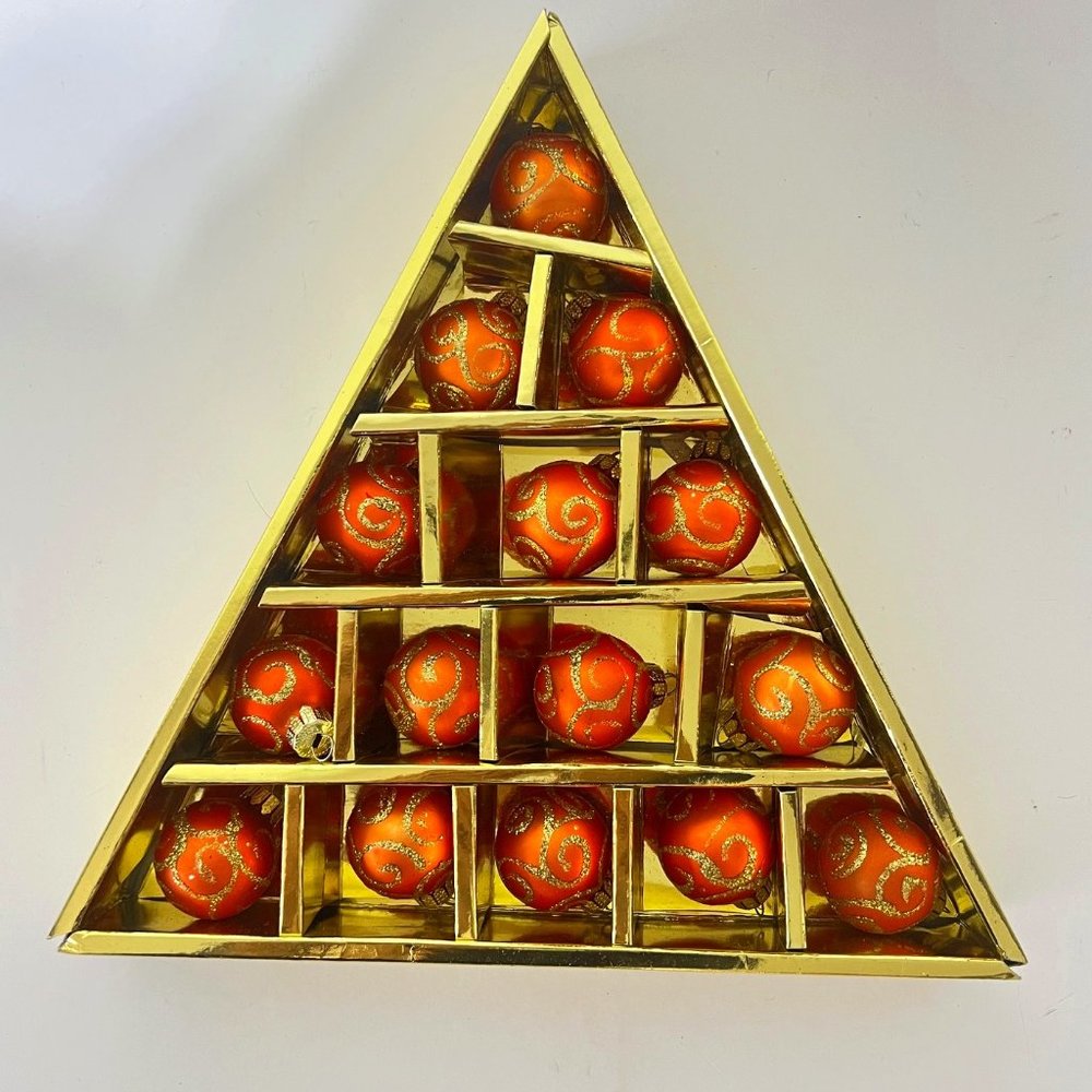 Vintage Glass Mini Christmas Ornaments – 3 Sets (45 Pieces) Collectible - Picture 9 of 14
